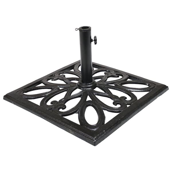 Sunnydaze Decor 22.5-in x 13.25-in Black Patio Umbrella Base