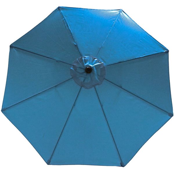 Sunnydaze Decor 9-ft Turquoise Market Patio Umbrella with Push-Button Tilt