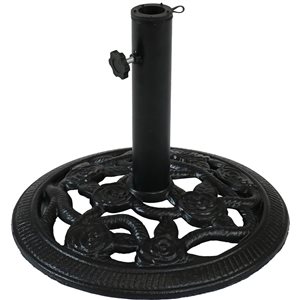 Sunnydaze Decor 16-in x 12.5-in Black Patio Umbrella Base