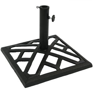 Sunnydaze Decor 17-in x 13.25-in Black Patio Umbrella Base