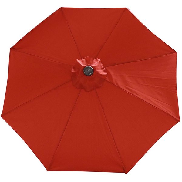 Sunnydaze Decor 9-ft Burnt Orange Market Patio Umbrella with Push-Button Tilt