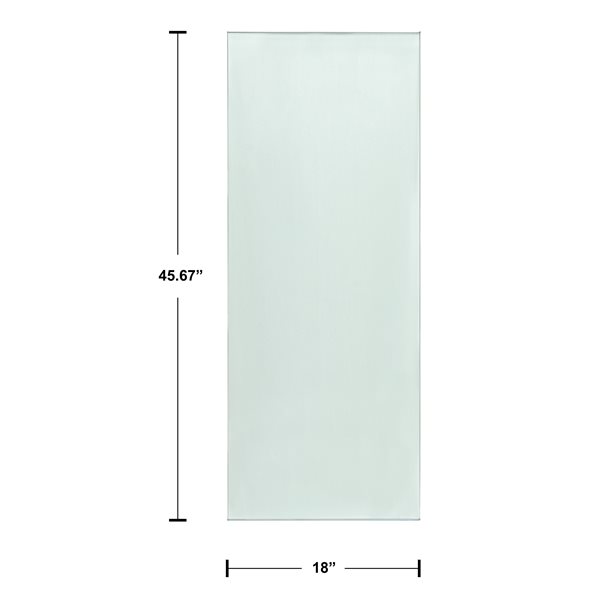 Panneau de clôture en verre everhome 18 po