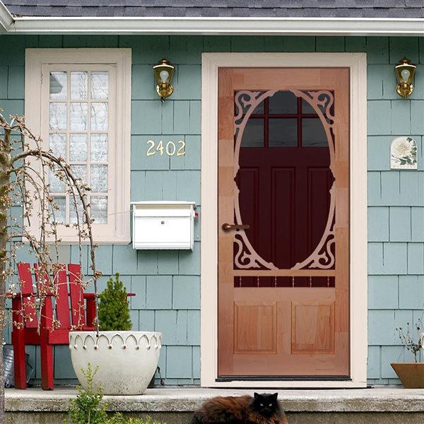 Screen Door Wood Clarington Unfinished 32-in x 80-in