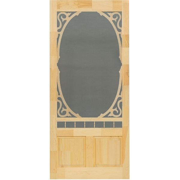 Screen Door Wood Clarington Unfinished 32-in x 80-in