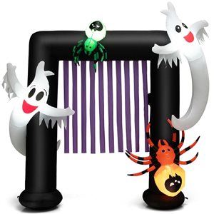Costway 7.3-ft x 2.3-ft Archway Halloween Inflatable with Internal Light