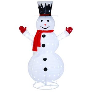 Costway 6-ft Pre-Lit Artificial Christmas Snowman