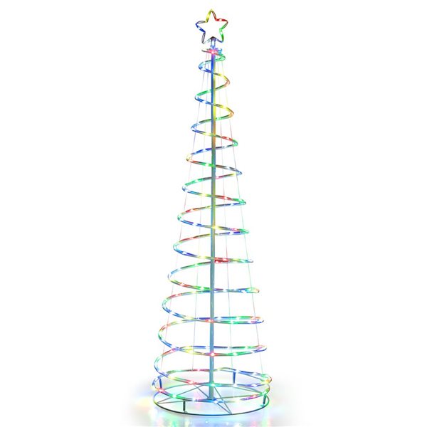 Costway 6-ft Spiral Christmas Tree with 135 LED Lights