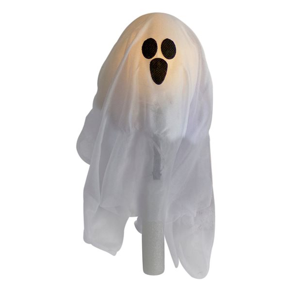 Northlight Set of 6 Lighted White Ghost Halloween Outdoor Pathway Markers