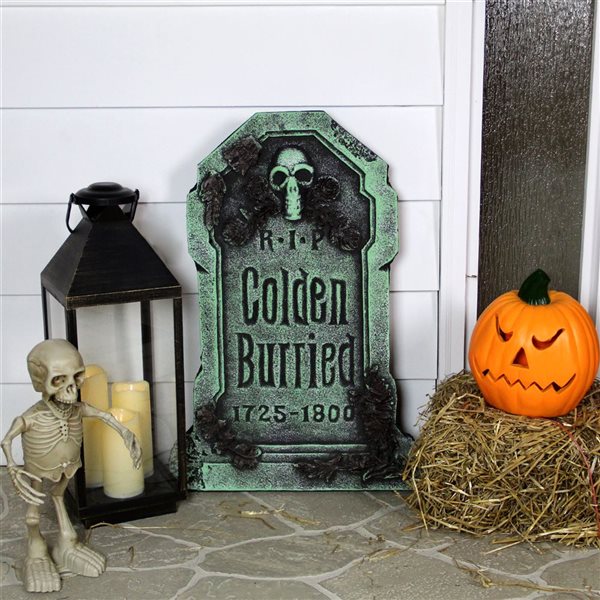 Northlight 28.5-in Colden Burried Halloween Tombstone Yard Decor