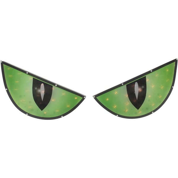 Northlight 42-in Lighted Green and Black Eyes Halloween Window Decoration