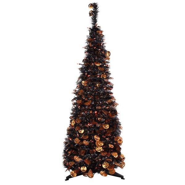 Northlight 4ft Fall Harvest Artificial Tree with Pumpkins 35182605 RONA