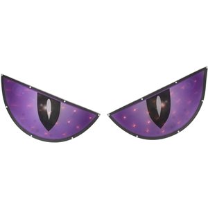 Northlight Lighted Purple and Black Eyes Halloween Window Decoration