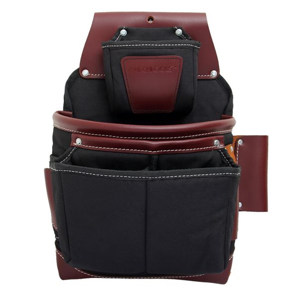 Pochette à Outils En Cuir Pour Clés D'échafaudage - Multi-compartiments - Transport Facile