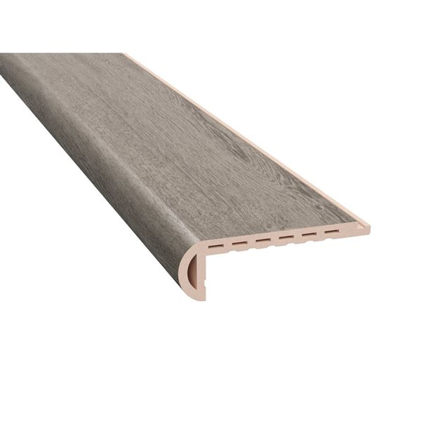 Moulure lisse pour nez d'escalier en chêne gris NewAge de 5 mm x 2,56 po x 46 po, 2/pqt