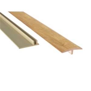 NewAge 5-mm x 1.65-in x 46-in Natural Oak T-Moulding Transition Strip
