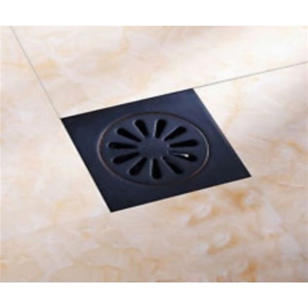 Metal floor clearance drain