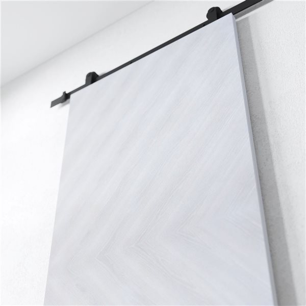 Urban Woodcraft Bianco Barn Door White Track and Hardware Included 40-in x 83-in