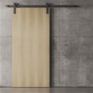 Urban Woodcraft Palar Barn Door Maple Track and Hardware Included 40-in x 83-in