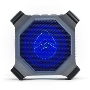 ECOXGEAR EcoEdge Plus Waterproof Bluetooth LED Lit Speaker - Grey