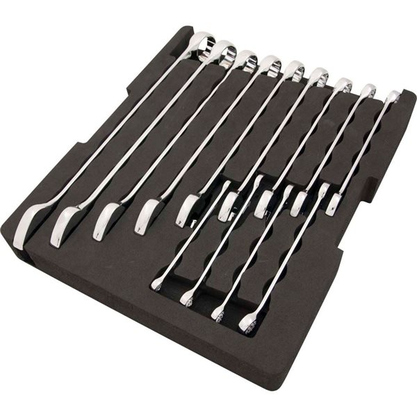 Dynamic Tools 14-Piece SAE Combination Wrenches Set With Foam Tool Organizer