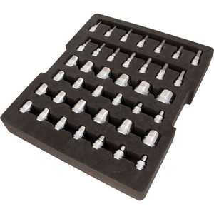 Dynamic Tools 3/8-in Drive 40-Piece Chrome Socket Set With Foam Tool Organizer