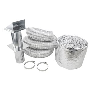 Onsen 3-in Aluminum Insulated Flexible Fresh Air Intake Kit