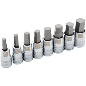 Dynamic Tools 8-piece SAE 1/2-in Drive Shallow Socket Set