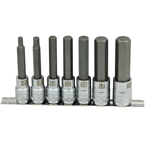 Dynamic Tools 7-piece Metric 1/2-in Drive Deep Socket Set