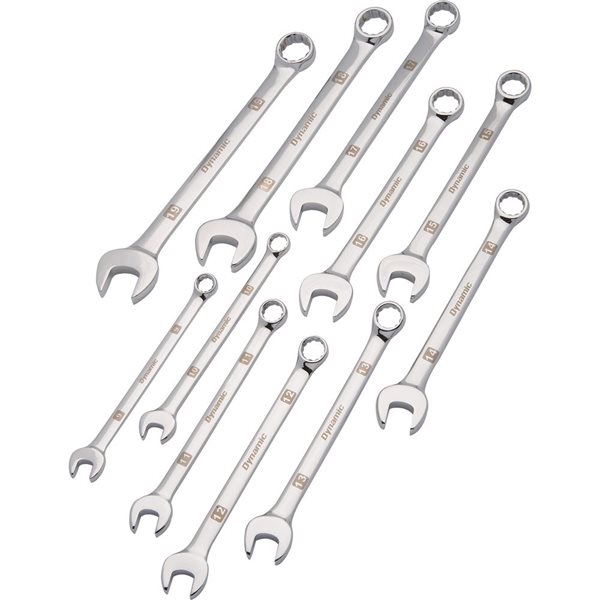 Dynamic Tools Wrench Set, Combination, 11 Pieces, Metric (D074204)