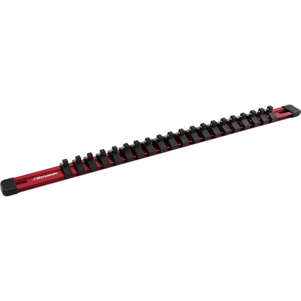 Dynamic Tools 3/4-in Drive Aluminum Socket Rail Red