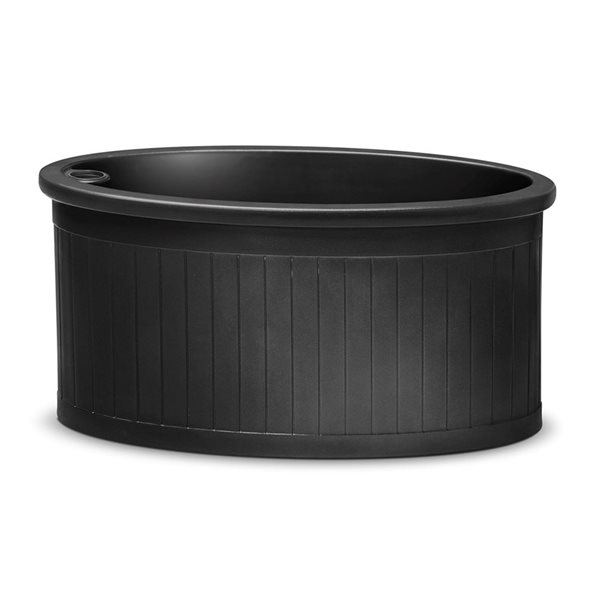 Desert Planters Ellipse 30 Self-Watering Planter Black 70-Litre 20.25-in H