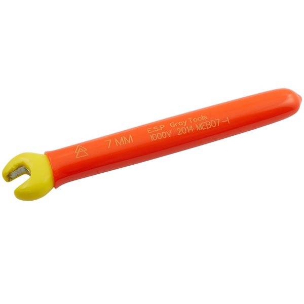 Gray Tools 7-mm Insulated Metric Standard Open End Wrench