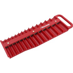 Plateau de rangement magnétique rouge Dynamic Tools pour douilles 3/8 po