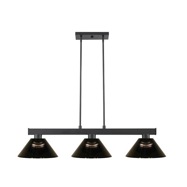 Z-lite Cobalt Brushed Nickel 3-Light Billiard Table Pendant Light