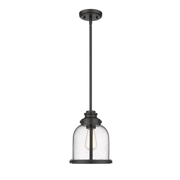 Z-Lite Bronze/Brass Burren 1-Light Mini Pendant Light