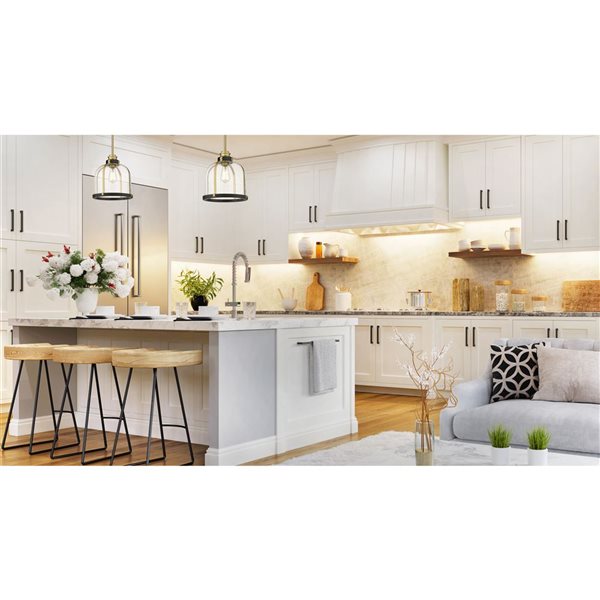 Z-Lite Brushed Nickel Burren 1-Light Pendant Light | RONA