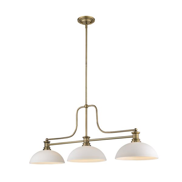 Z-lite Melange Heritage Brass 3-Light Chandelier