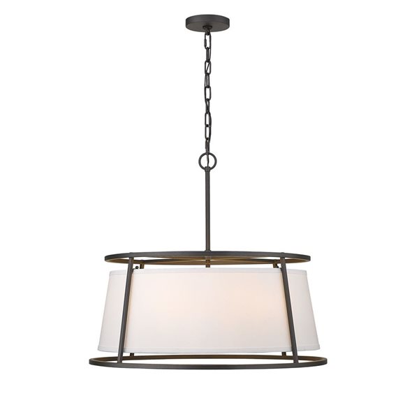 Z-Lite Brushed Nickel Lenyx Pendant Light 6-Light Pendant Light