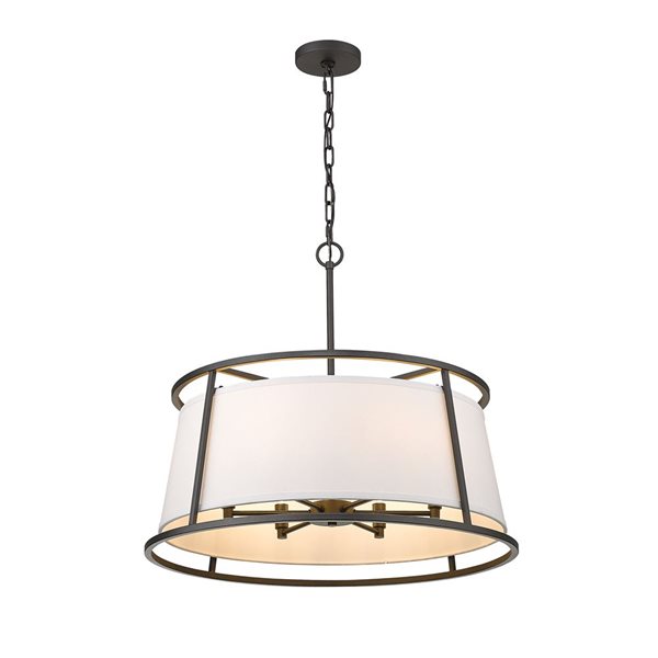 Z-Lite Brushed Nickel Lenyx Pendant Light 6-Light Pendant Light