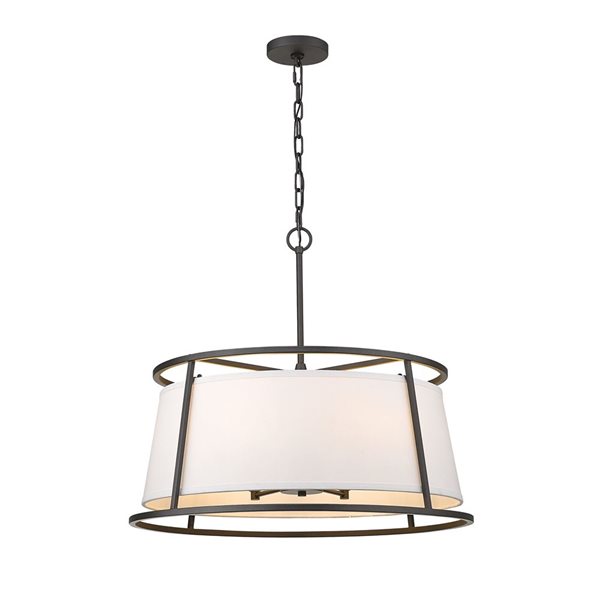 Z-Lite Brushed Nickel Lenyx Pendant Light 6-Light Pendant Light