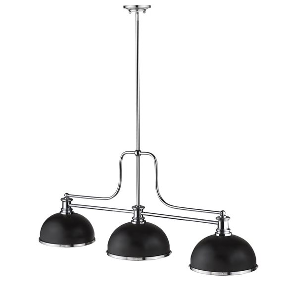 Z-lite Melange Brushed Nickel 3-Light Chandelier