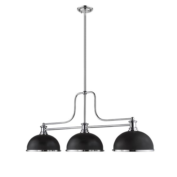 Z-lite Melange Brushed Nickel 3-Light Chandelier