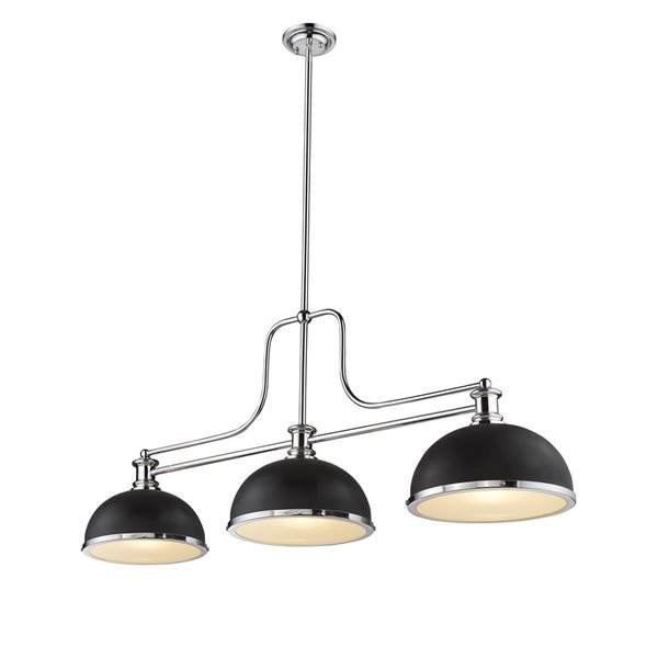 Z-lite Melange Brushed Nickel 3-Light Chandelier