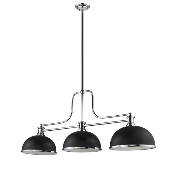 Z-lite Melange Brushed Nickel 3-Light Chandelier