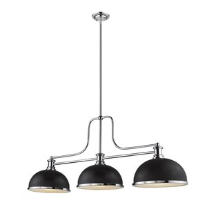 Z-lite Melange Brushed Nickel 3-Light Chandelier