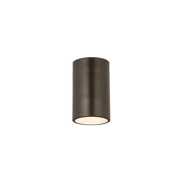 Z-Lite Harley 5-in Bronze Contemporary/modern Halogen 1-Light Ceiling-Mount