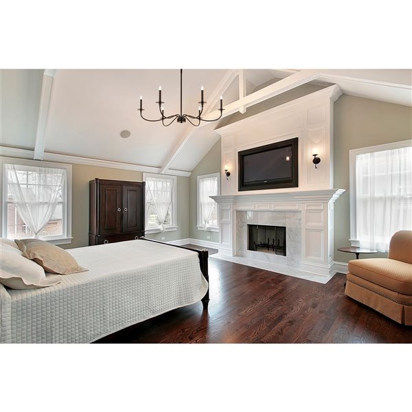 Z-Lite Matte Black Metal Arrington 6-Light Chandelier