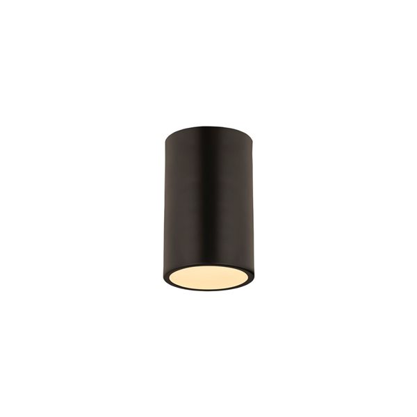 Z-Lite Harley 5-in Matte Black Contemporary/modern Halogen 1-Light Ceiling-Mount