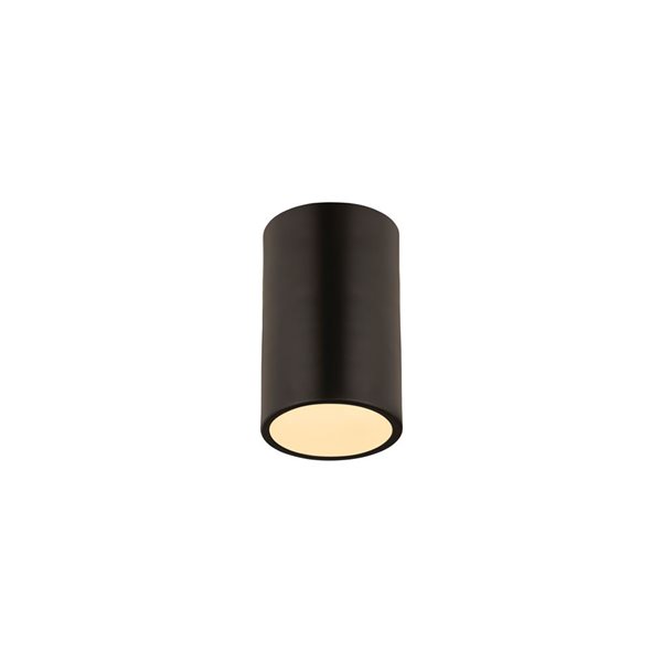 Z-Lite Harley 5-in Matte Black Contemporary/modern Halogen 1-Light Ceiling-Mount