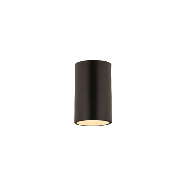 Z-Lite Harley 5-in Matte Black Contemporary/modern Halogen 1-Light Ceiling-Mount